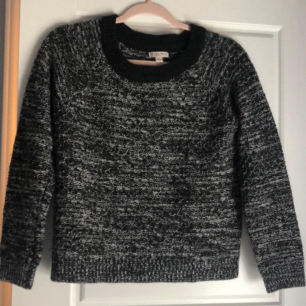 Black and white sweater